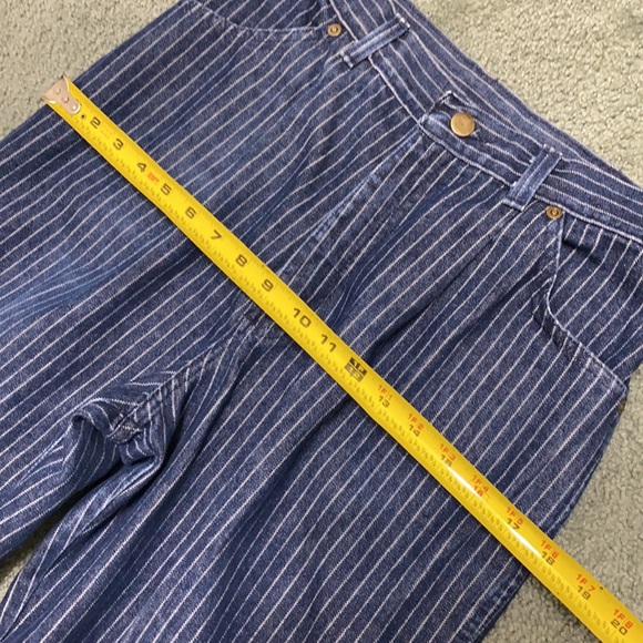 Vintage 80s 90s High Waist Pinstripe mom jeans - Picture 8 of 11